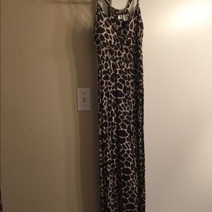Giraffe print dress